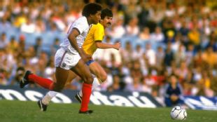 John Barnes set the international football world alight with a memorable goal against Brazil in 1984